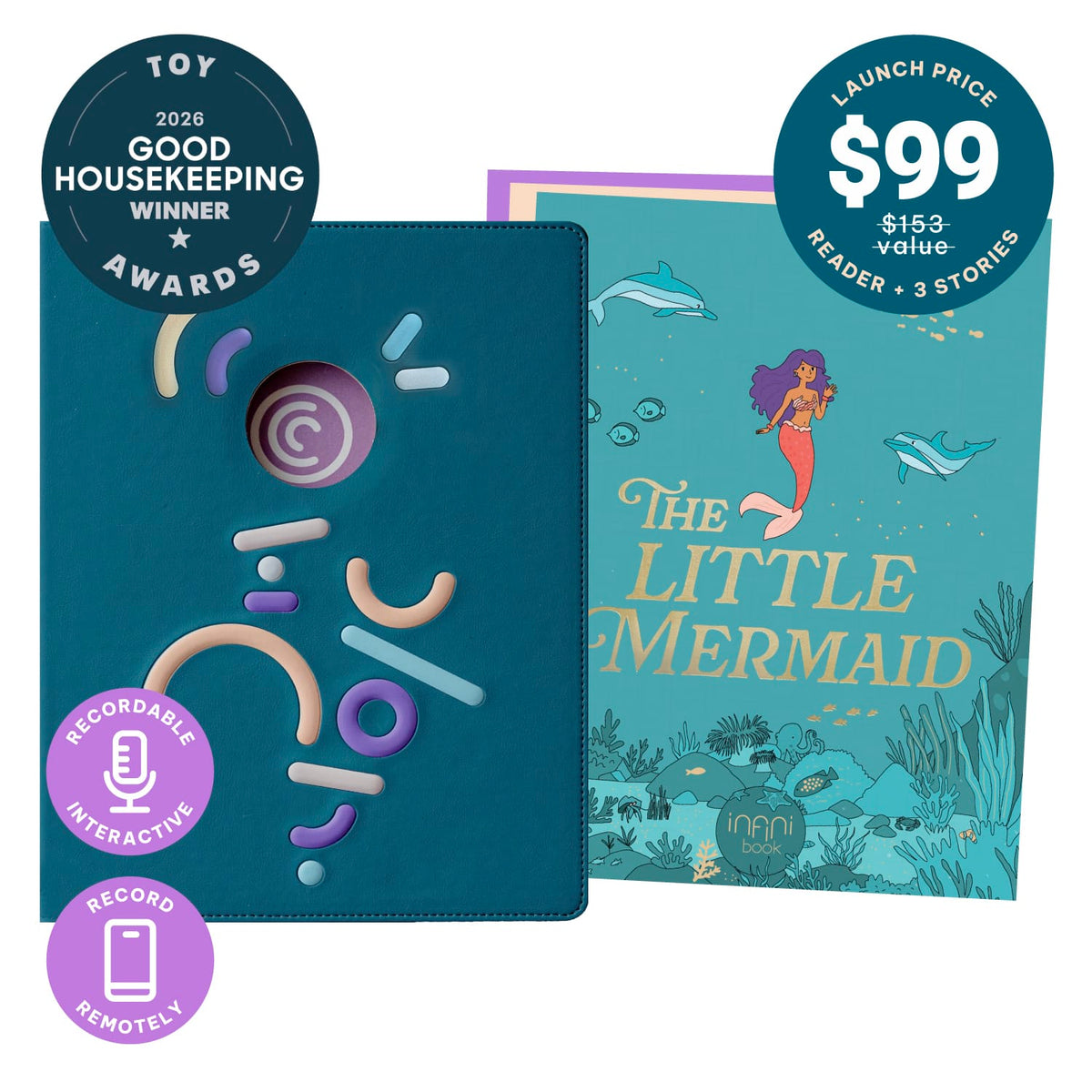 Cali's Books Cali Reader + The Little Mermaid + 2 Stories of your choice