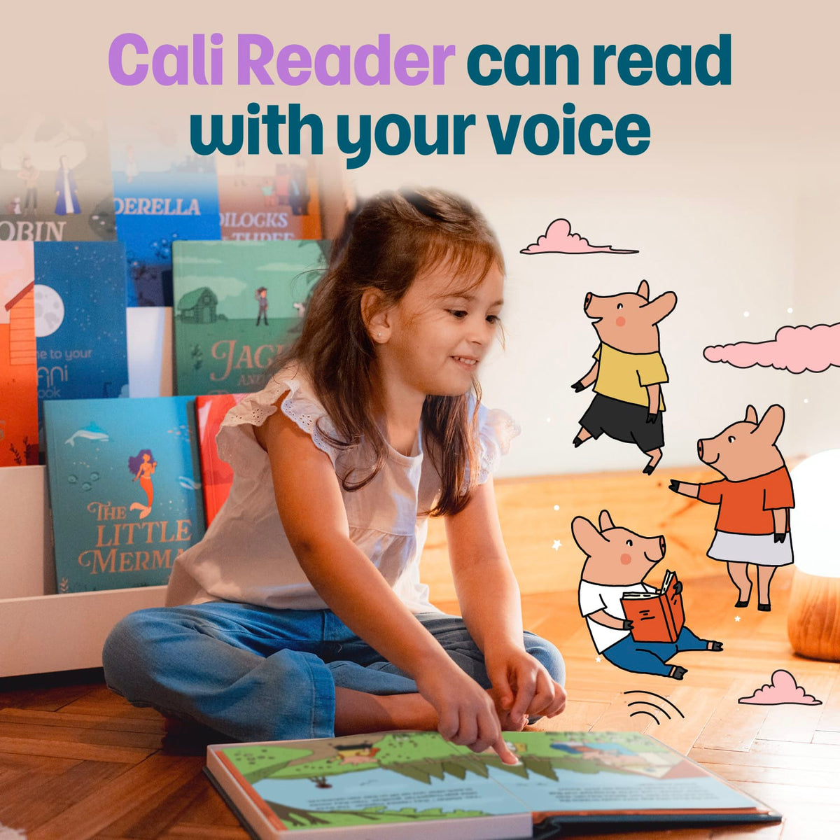 Cali's Books Cali Reader + The Three Little Pigs + 2 Stories of your choice | Pre-order