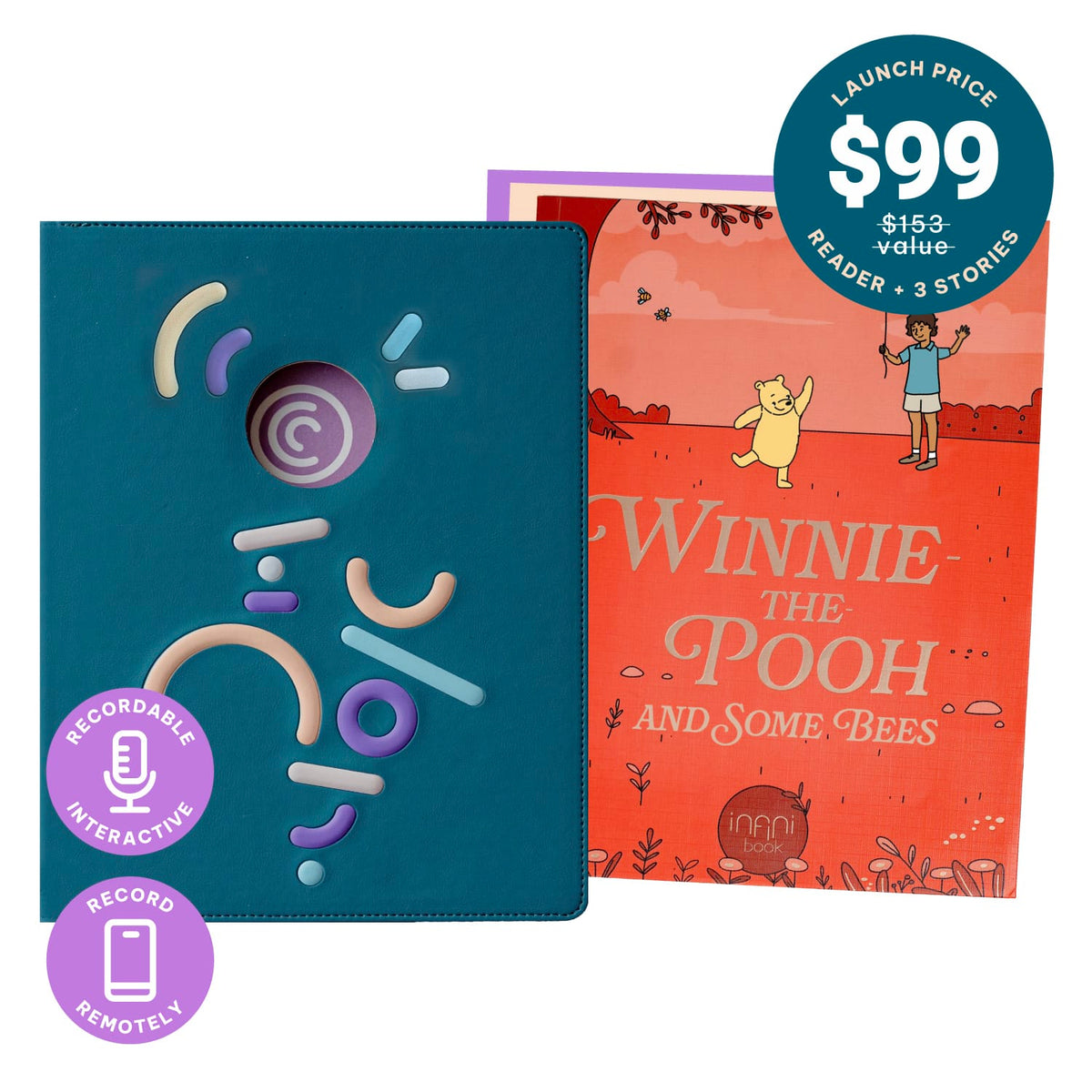 Cali's Books Cali Reader + Winnie-the-Pooh + 2 Stories of your choice