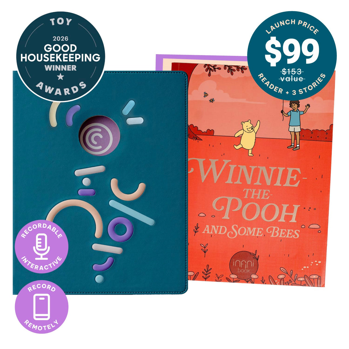 Cali's Books Cali Reader + Winnie-the-Pooh + 2 Stories of your choice