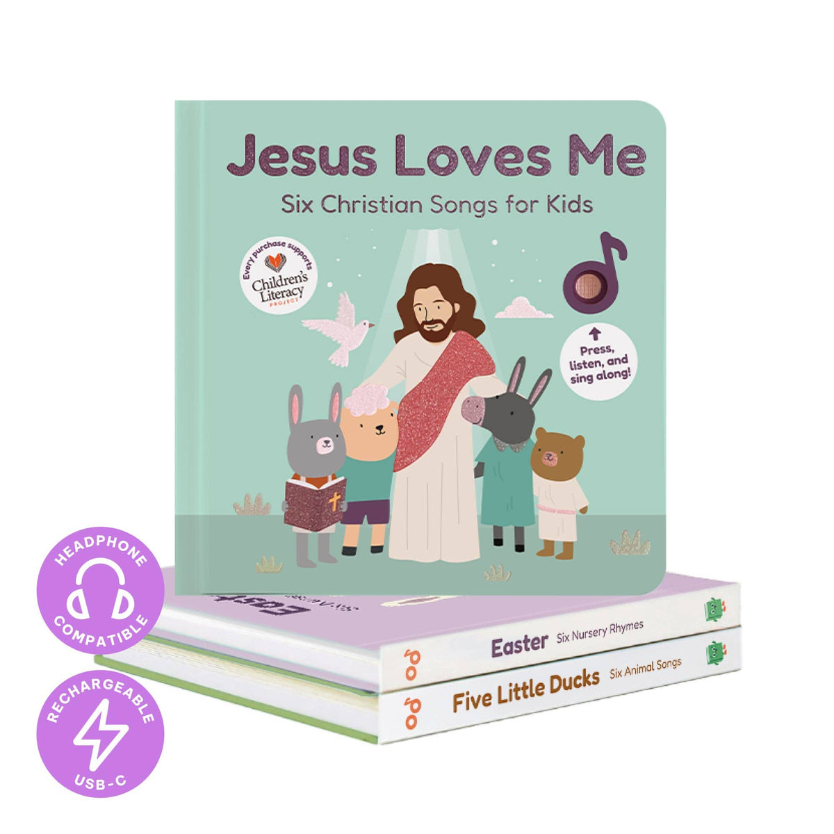 Cali's Books Jesus Loves Me Easter Bundle - Headphone Edition