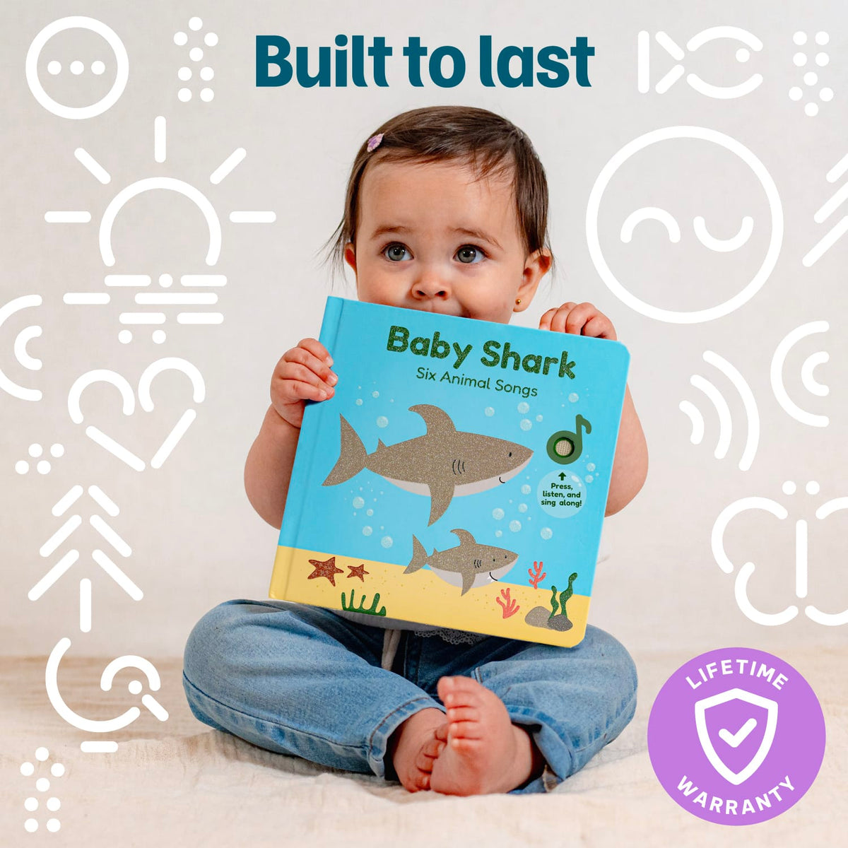 Cali's Books Sound Books Baby Shark Nursery Rhymes - Headphone Edition
