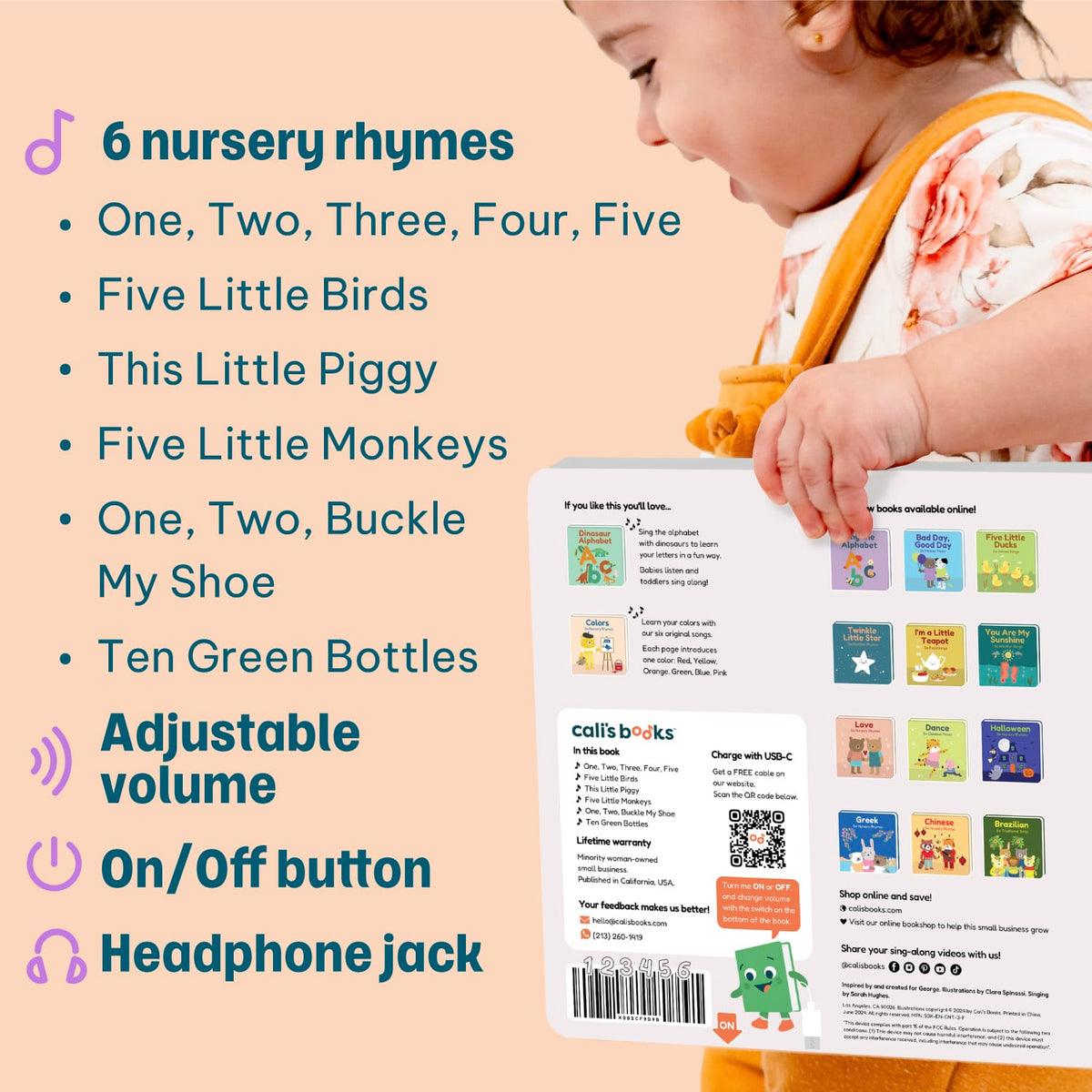 Cali's Books Sound Books Count With Nursery Rhymes