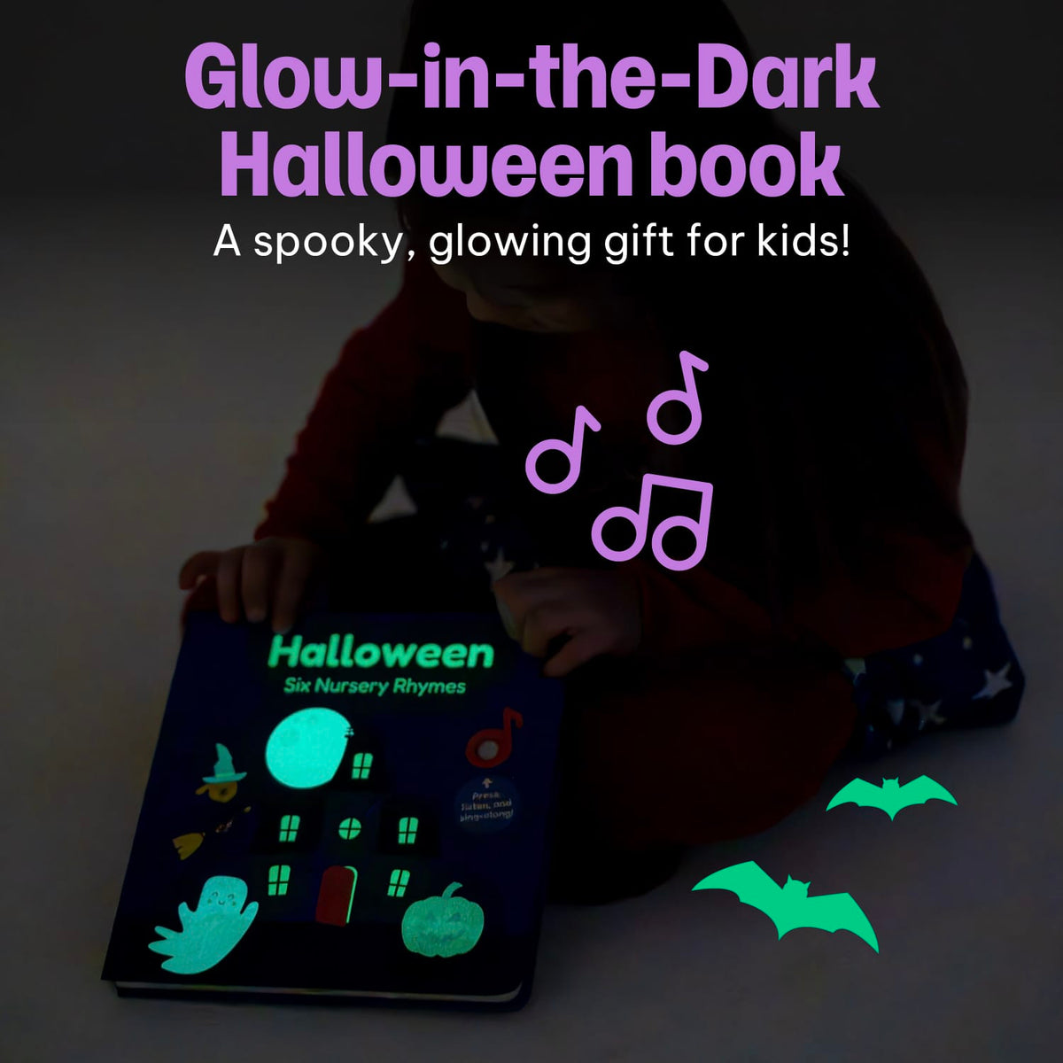 Cali's Books Sound Books Halloween Nursery Rhymes Glow-in-the-Dark