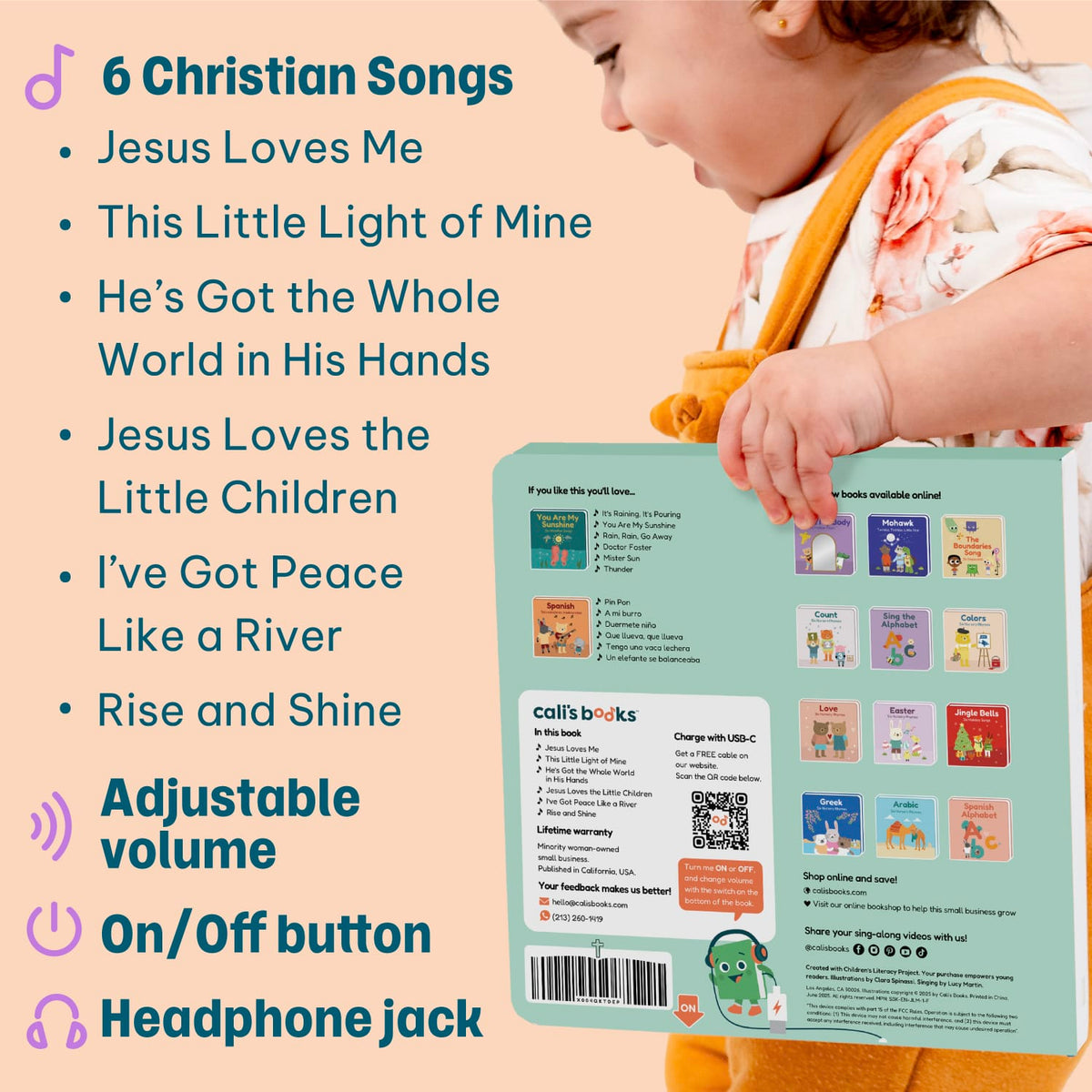 Cali's Books Sound Books Jesus Loves Me - Headphone Edition