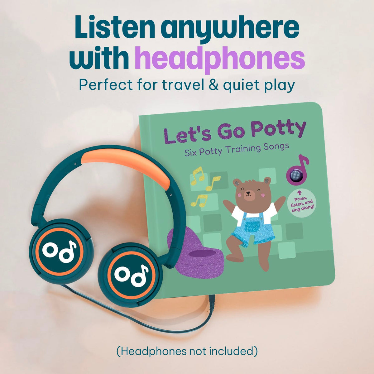 Cali's Books Sound Books Let's Go Potty - Headphone Edition