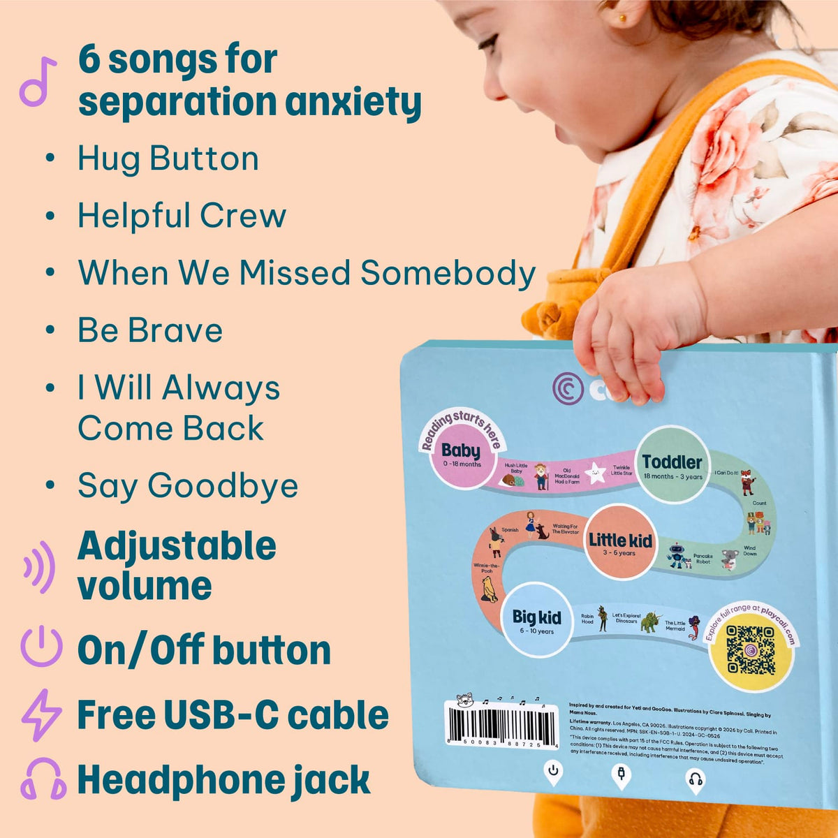 Cali's Books Sound Books Mama Nous "Say Goodbye!" - Headphone Edition