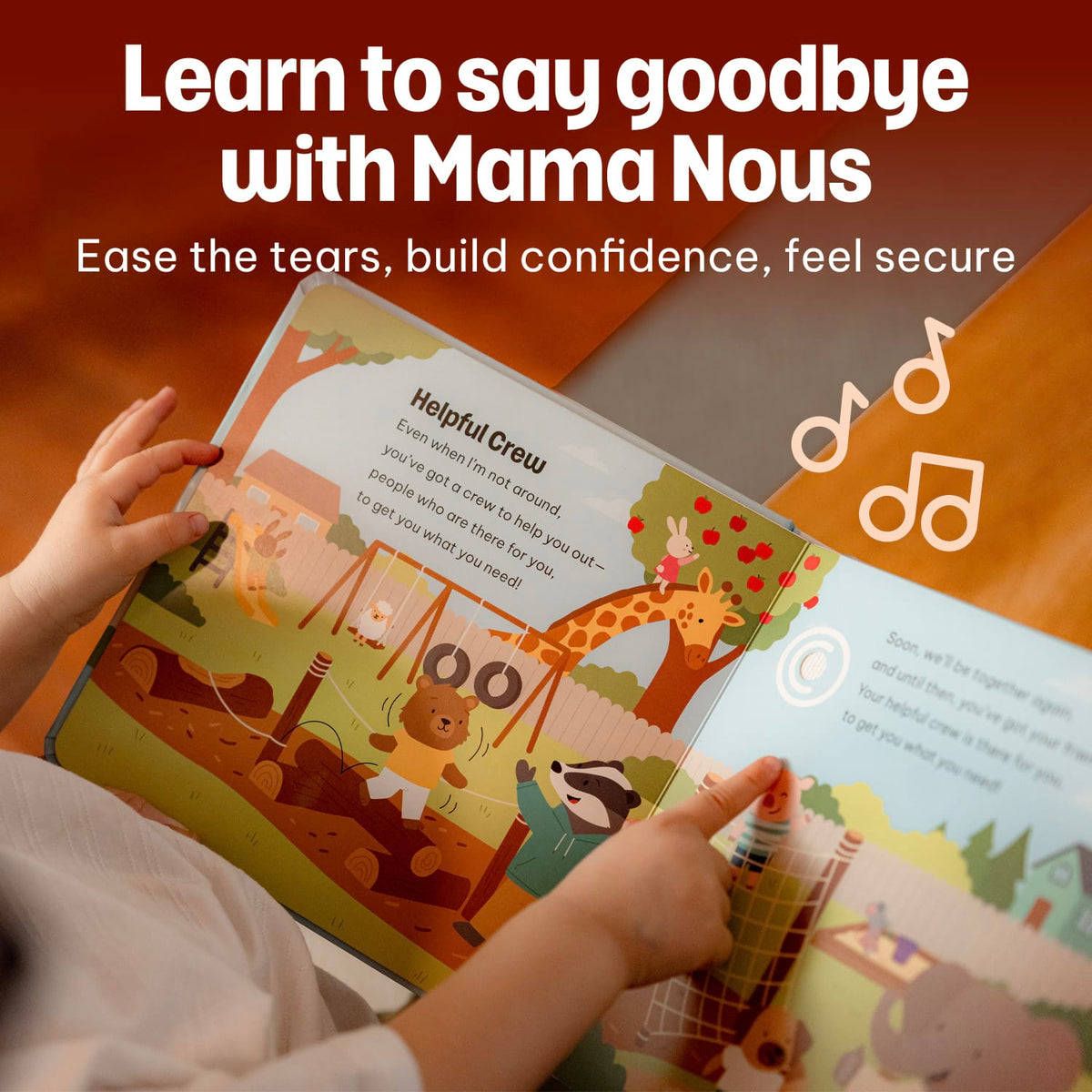 Cali's Books Sound Books Mama Nous "Say Goodbye!" - Headphone Edition