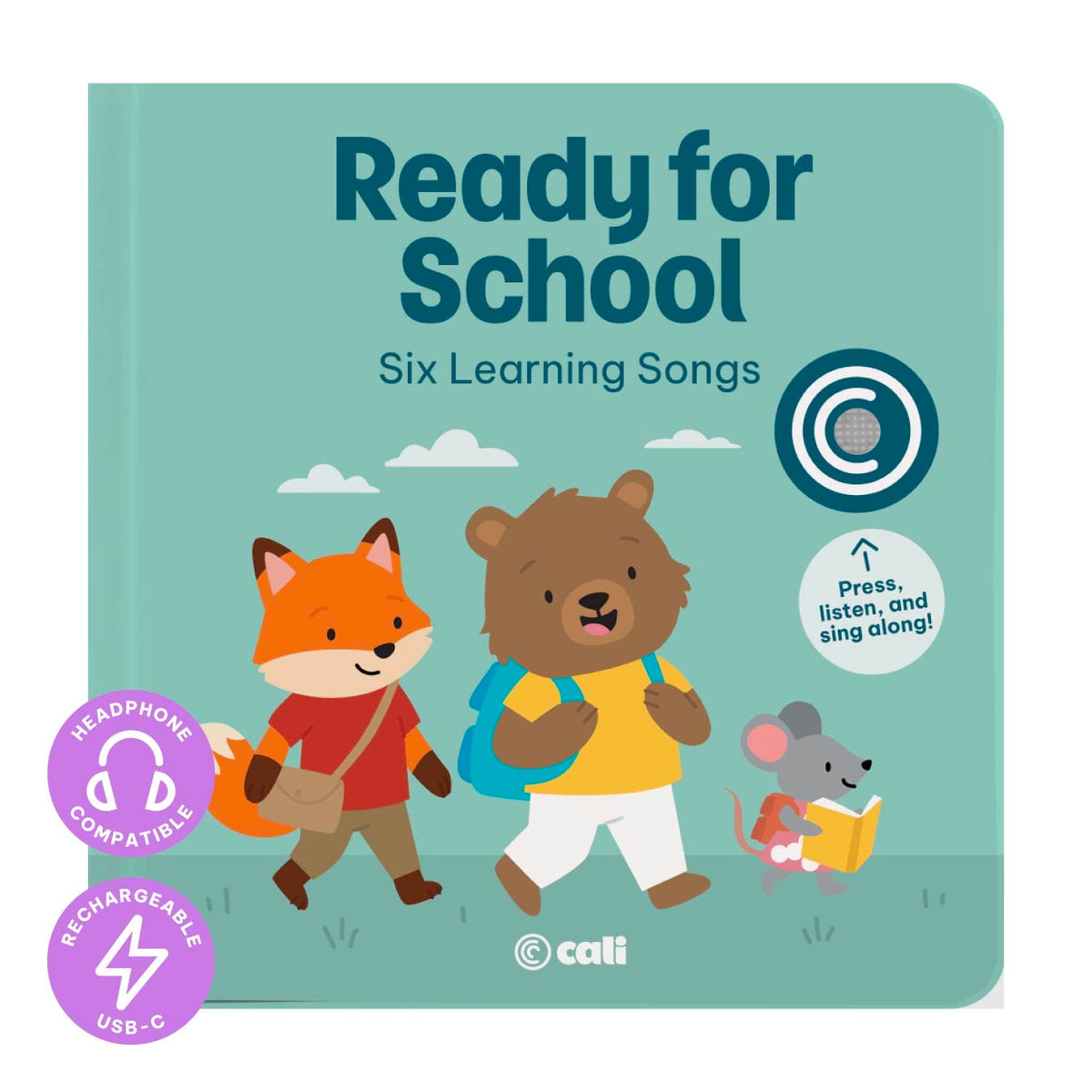 Cali's Books Sound Books Ready for School - Headphone Edition