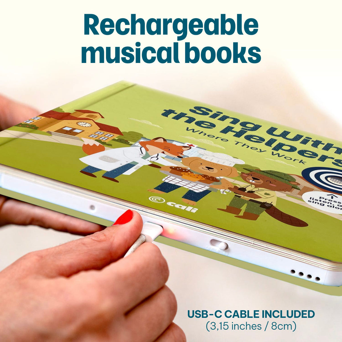 Cali's Books Sound Books Sing With the Helpers: Where They Work - Headphone Edition