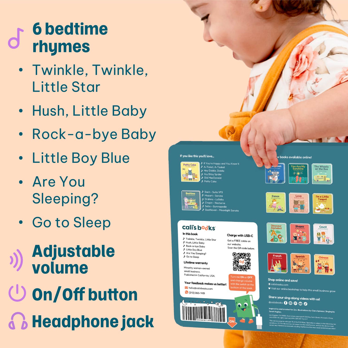 Cali's Books Sound Books Twinkle Little Star - Headphone Edition