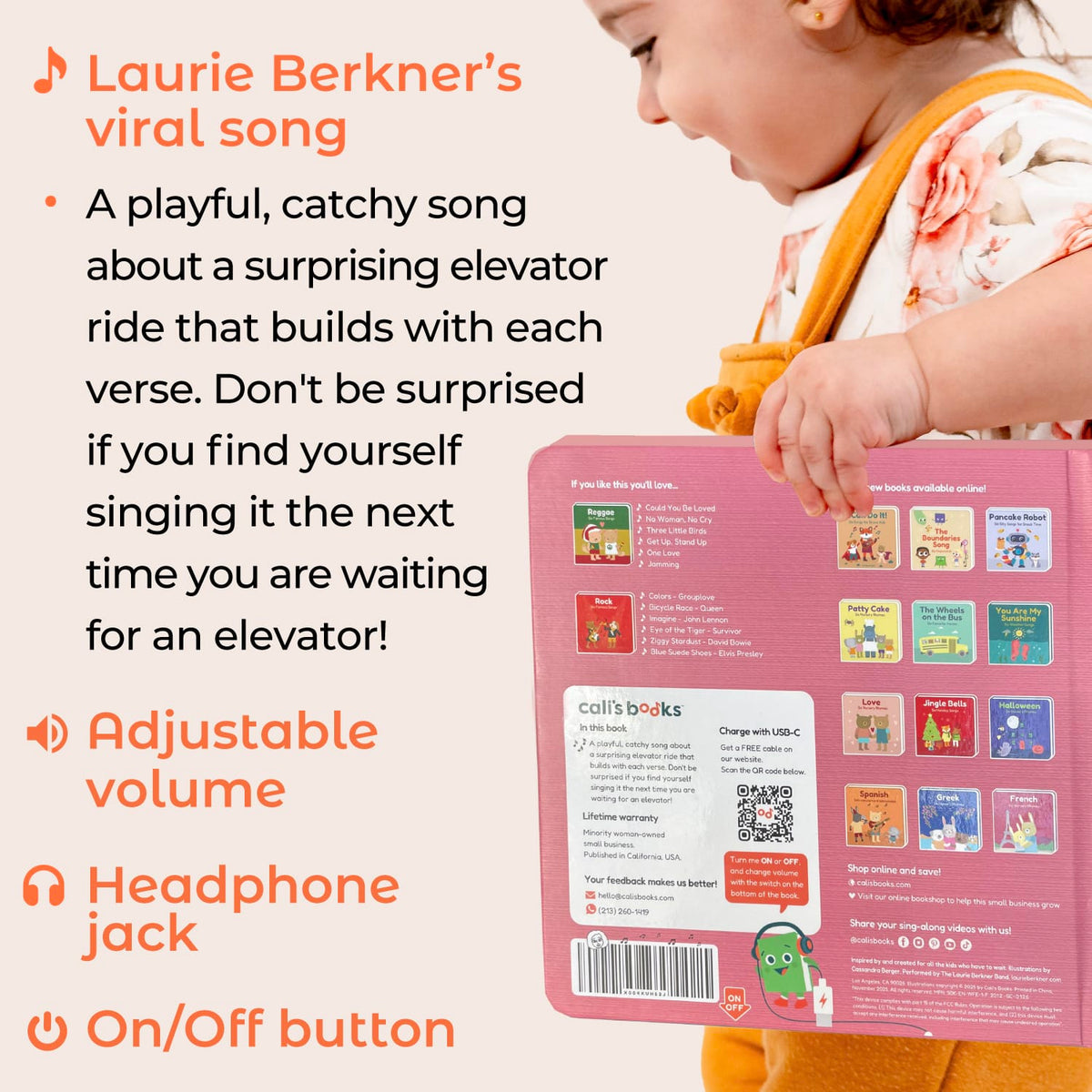 Cali's Books Sound Books Waiting For The Elevator by Laurie Berkner