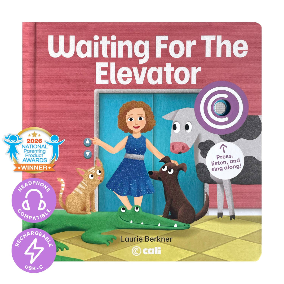 Cali's Books Sound Books Waiting For The Elevator by Laurie Berkner